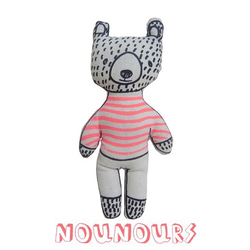 nounours　ヌヌース（くまちゃん！）　蛍光ピンク　BOY 1枚目の画像