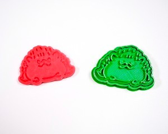 小さなハリネズミのクッキー型セット【4点セット】3dプリンター　クッキー型 5枚目の画像