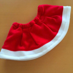 クリスマス♪ミニサンタの赤いスカート(90size) 1枚目の画像