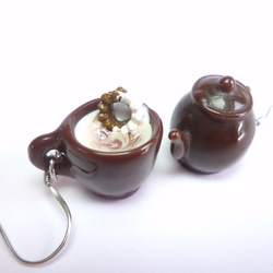 Donut Milk Mug Dangle Earrings 1枚目の画像