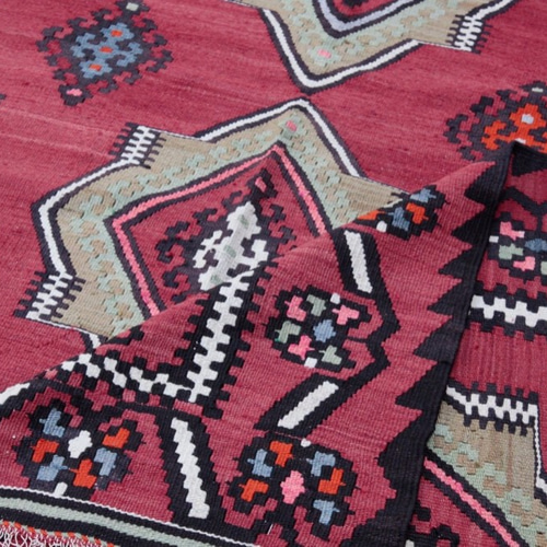 アンティークキリムラグ セミアンティークキリム/カイセリ/約154×108cm - 手織り絨毯