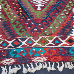 手織りアンティークキリムラグ　(アンタルヤ) 2枚目の画像