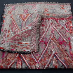 手織りアンティークキリムラグ　小　(コンヤ) 8枚目の画像
