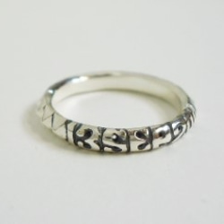 【最後のオーダー受付中10/1〜10/5】Name Ring＋studs  SV925 1枚目の画像