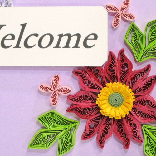 ペーパークイリング・[Welcome]フレーム02 その他インテリア雑貨 Hand