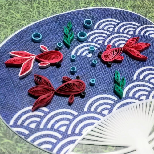 松崎融 朱漆 額縁 絵絣 古布 松崎融 朱漆 額縁 絵絣 古布 ⭐️茶道具 香合 味渓窯 永寿作 共