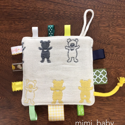 12重ガーゼのふんわりシャカシャカ くま おもちゃ・人形 mimi baby 