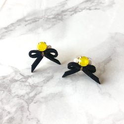 ribbon ＊yellow×black 1枚目の画像