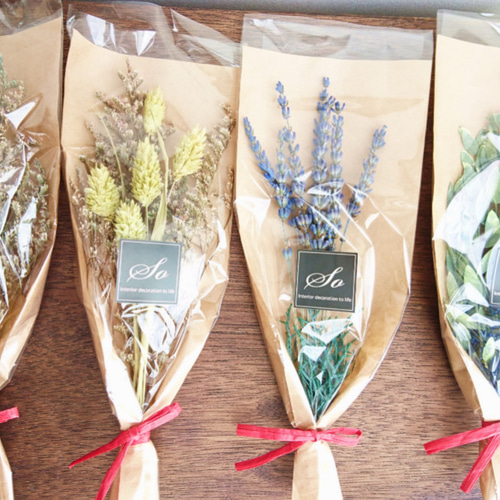 ハーバリウム（植物標本)～200ml 1本～とドライフラワーのセット ハー