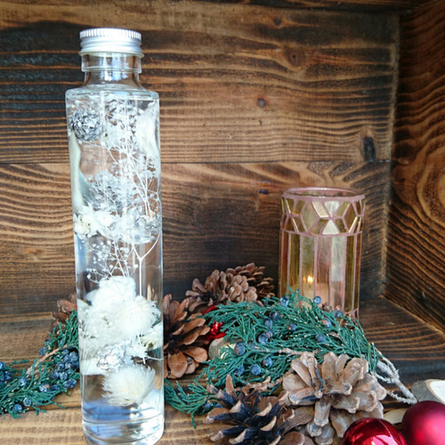 Creema限定】【クリスマスバージョン！】ハーバリウム～200ml 1本～ A