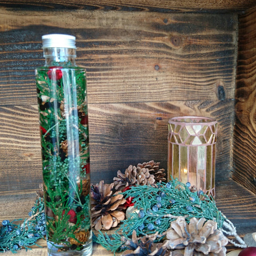 Creema限定】【クリスマスバージョン！】ハーバリウム～200ml 1本～ A