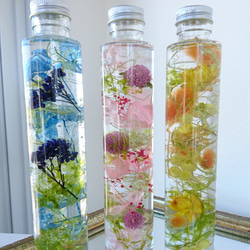 【creema限定】【春色】ハーバリウム（植物標本）～200ml　1本～ 1枚目の画像