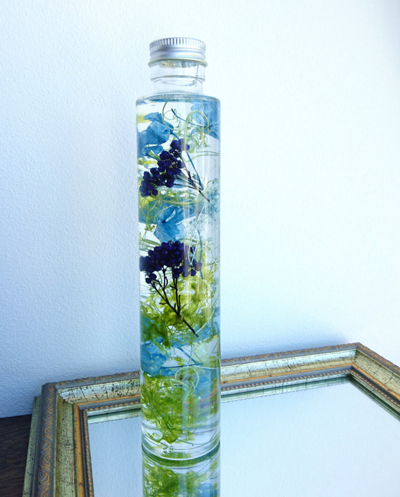 【creema限定】【春色】ハーバリウム（植物標本）～200ml　1本～ 2枚目の画像