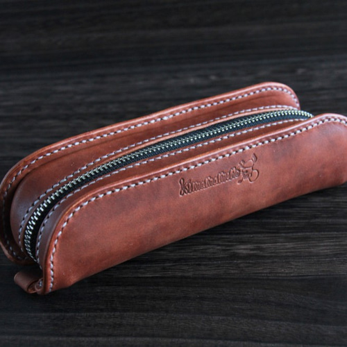 がばっと開くデブペンケース ペンケース 革工房kimamamono 通販