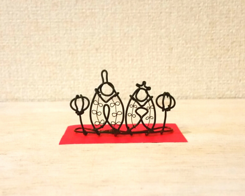 桃の節句 まめ雛 ワイヤークラフト その他置物 fuyu 通販 6695696