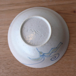 酸奶碗小釉彩花蔓藤花紋 第4張的照片