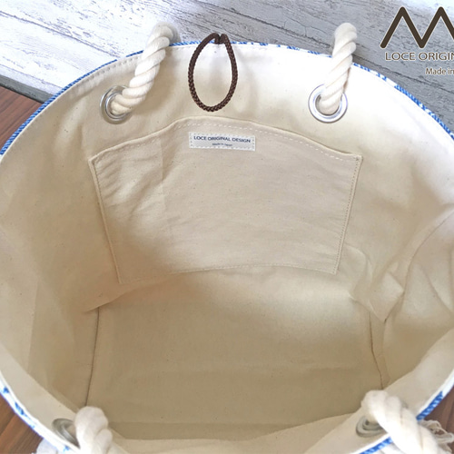 受注制作〗ハワイアン ✿ アロハ柄のロープひも肩かけトート