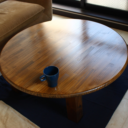 5台限定 割引]パイン材のちゃぶ台