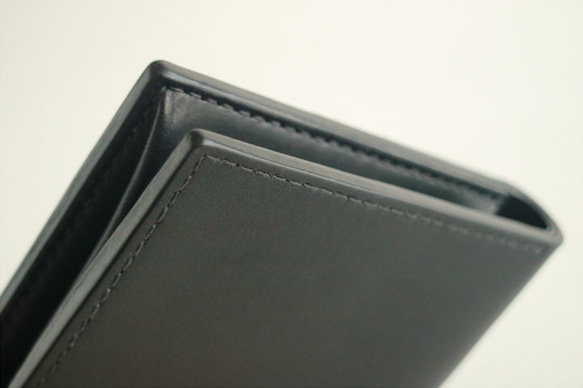 Leather Half  Wallet Black 第4張的照片