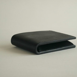 Leather Half  Wallet Black 第8張的照片