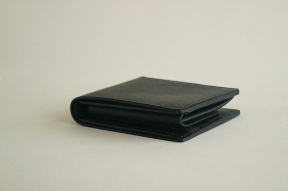 Leather Half  Wallet Black 第9張的照片