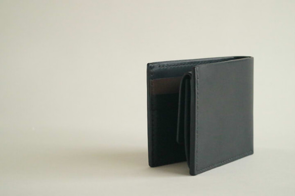 Leather Half  Wallet Black 第10張的照片