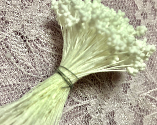 アートフラワー かすみ草ペップ （花芯） 白 2束 その他素材 あるてす  