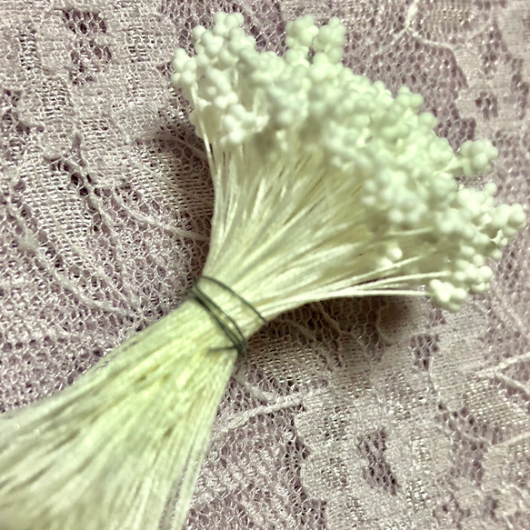 アートフラワー かすみ草ペップ （花芯） 白 2束 その他素材 あるてす