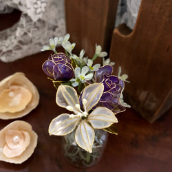 カサブランカと紫の薔薇✩︎⡱ 5枚目の画像