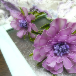 季節の花・紫のアネモネ・2本セット 1枚目の画像