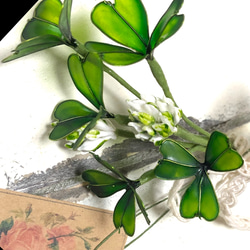 手作りキット/クロバー&シロツメグサの花束/アメリカンフラワー 3枚目の画像