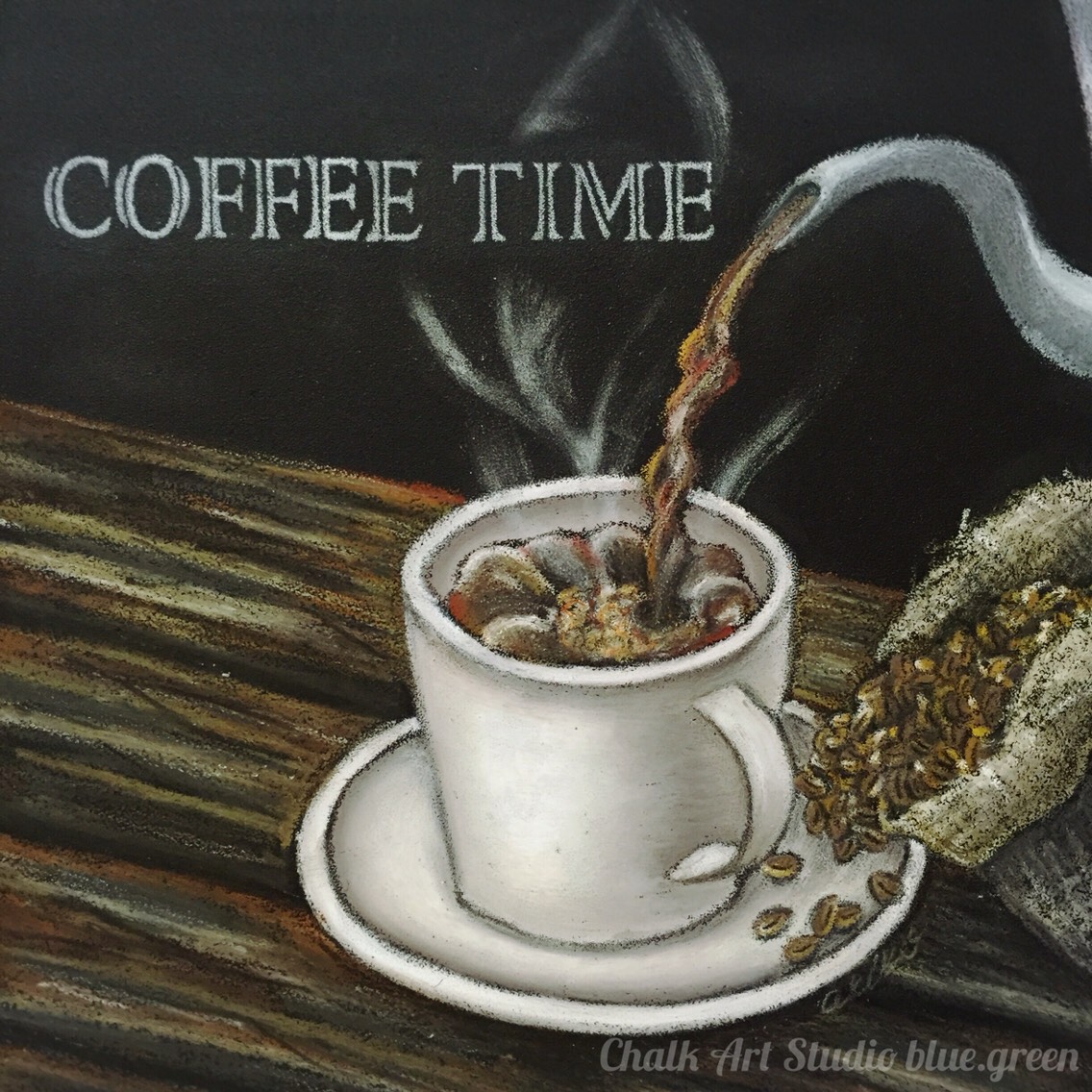 / coffee/A3 店内POP / ウェルカムプレート チョークアート /