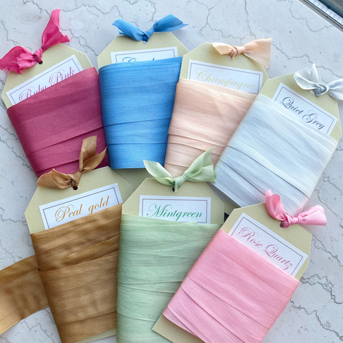 シルクリボン 32mm幅 7色セット リボン・テープ goodday 通販