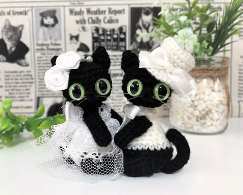 【こちゃのすけページ】黒猫さんと白猫さんのあみぐるみキーホルダー 黒猫ちゃんの編みぐるみキーホルダーA6｜Yahoo!フリマ（旧PayPayフリマ）