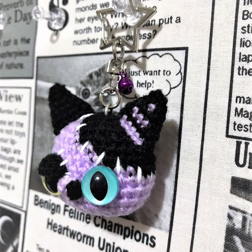 専用♡NO.2500☆ぐで猫 ツギハギ猫 雪 キーホルダー 専用♡NO.2500☆ぐ