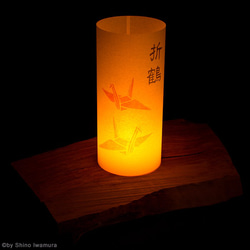 日本紙燈“紙鶴”手繪LED的Andon 第7張的照片
