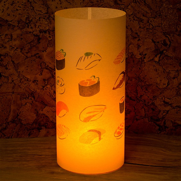 日本紙燈“壽司”手繪LED的Andon 第2張的照片