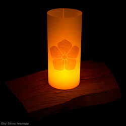 日本紙燈“桔梗”手繪LED的Andon 第7張的照片