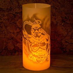 日本紙燈“金剛力士”手繪LED的Andon 第1張的照片