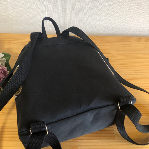 大人のリュック 黒系 刺繡リボン リュック・バックパック tumugi 通販 