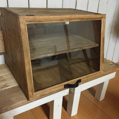 キッチンカウンターショーケースブレッドケースカフェ風 棚・シェルフ