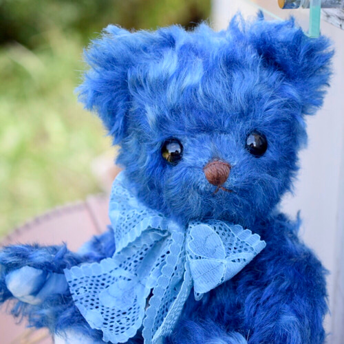 藍染テディベア（日本遺産:阿波本藍染） ぬいぐるみ むぎゅ♡べあ 通販