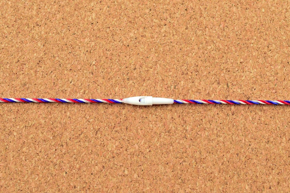 太糸ロックス【トリコロール/20ｃｍ/50本入】さげ札用糸ファスナー　作品のイメージアップに最適！ 4枚目の画像