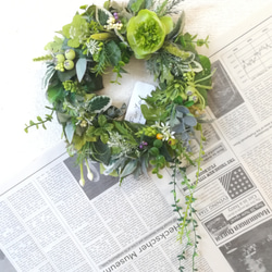 送料無料）ドライフラワークレッセントリース パンパスグラスと