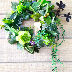 送料無料）ドライフラワークレッセントリース パンパスグラスと