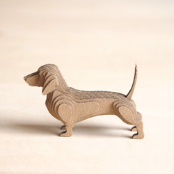 期間限定ポイント還元【工作キット】段々犬-Dachshund 3枚目の画像