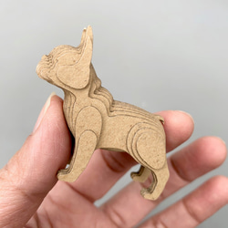 期間限定ポイント還元【工作キット】段々犬-French Bulldog 4枚目の画像