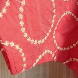裾レースドルマン袖ＰＯブラウス★マカロンカラー星刺繍 送料164円 4枚目の画像