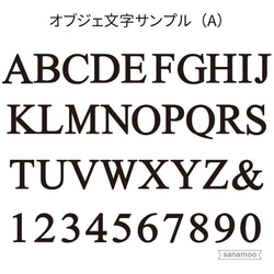 ＜3文字セットオブジェ＞アルファベット/数字（Mサイズ：8色からご選択可能） 4枚目の画像