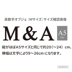 ＜3文字セットオブジェ＞アルファベット/数字（Mサイズ：8色からご選択可能） 5枚目の画像